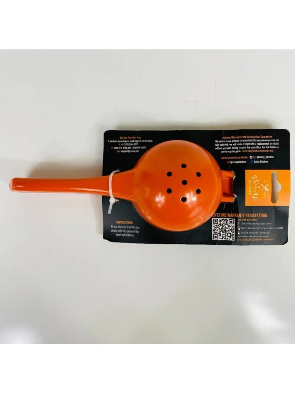 Zulay Kitchen Citrus Juicer Handheld Orange Metal Durable Design